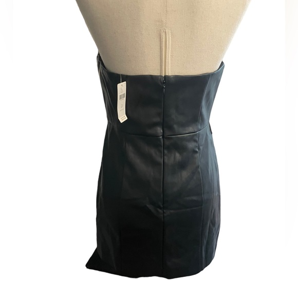 ANTHROPOLOGIE Hutch Strapless Faux Leather Mini Dress New With Tags - Picture 9 of 16